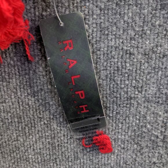 Ralph Ralph Lauren Men's Scarf Red Plaid Size 1 10x54 100% Lambswool W/Tags - Picture 3 of 7